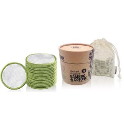 BAMBOO AND COTTON CLEANING DISCS pot 10 pcs.