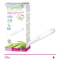 Tampon avec applicateur Light Masmi Eco Cotton 18u.